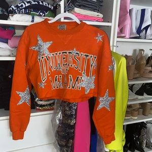 U MIAMI VINTAGE CROP LF SWEATSHIRT